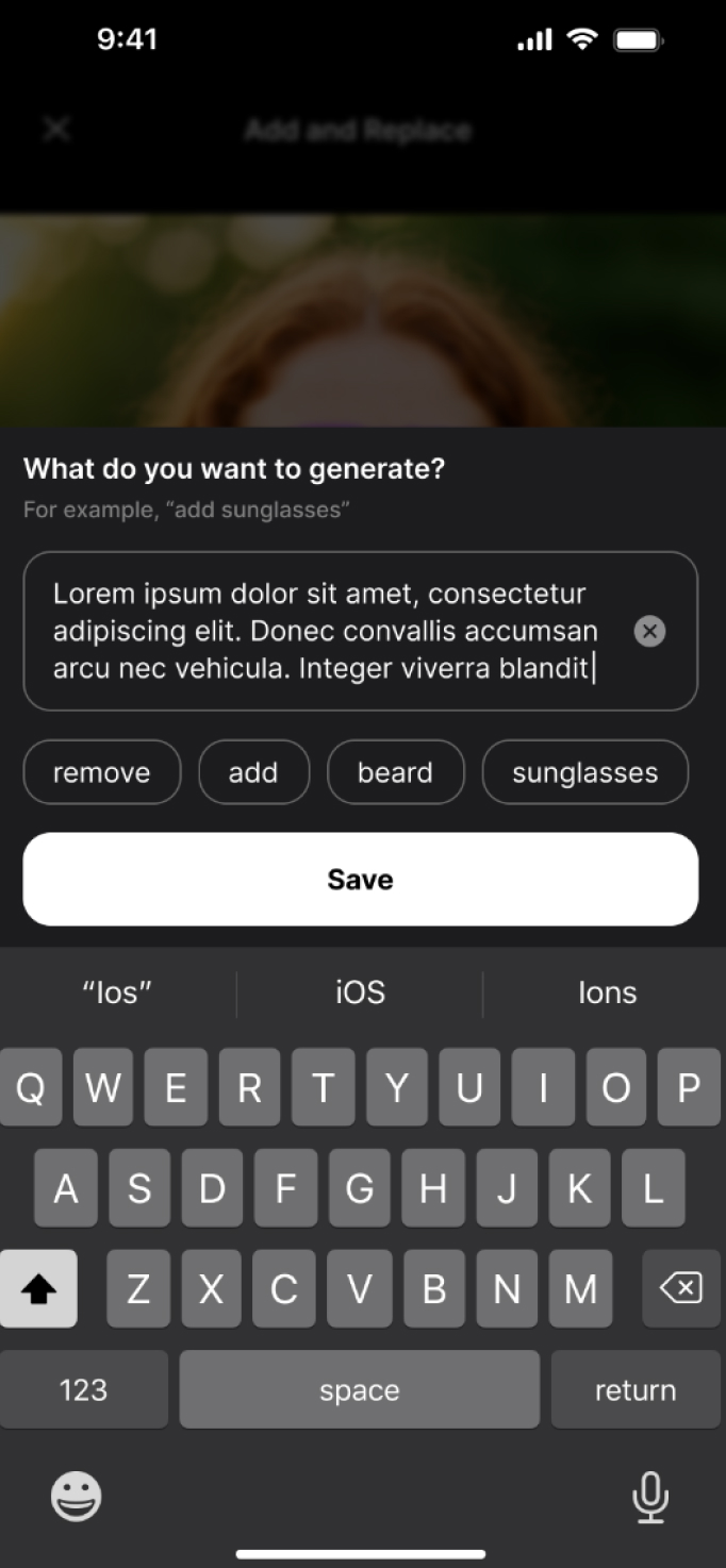 AI Photo Editor Screen 2