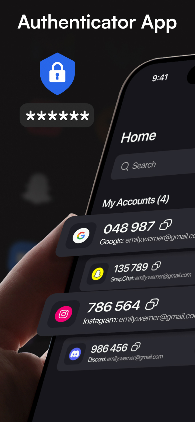 Authenticator Screen 1
