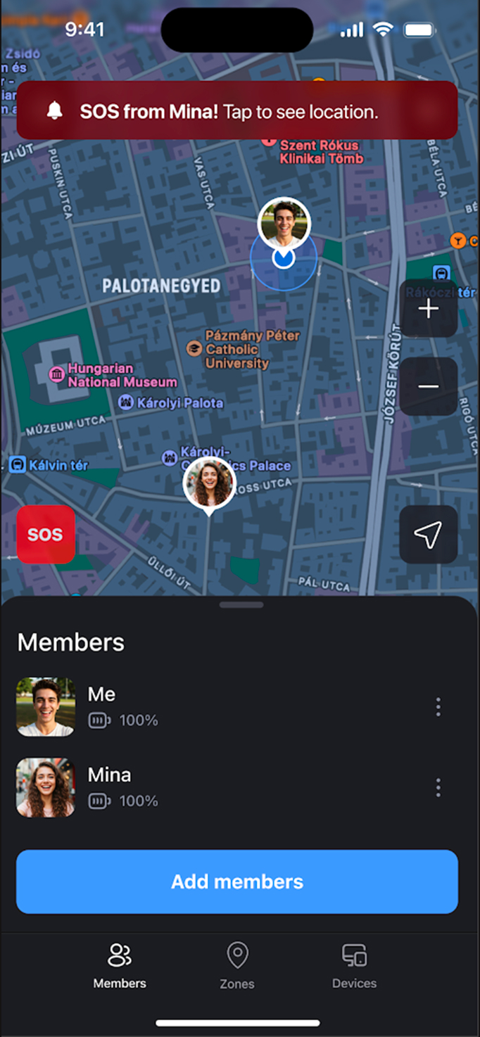 Location Tracker Screen 1