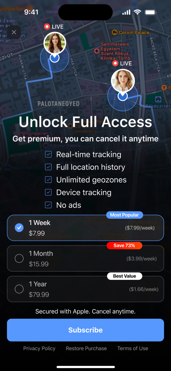 Location Tracker Screen 2