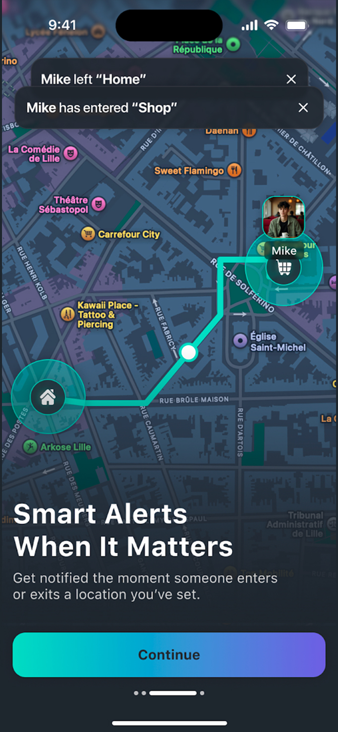 Location Tracker Screen 1