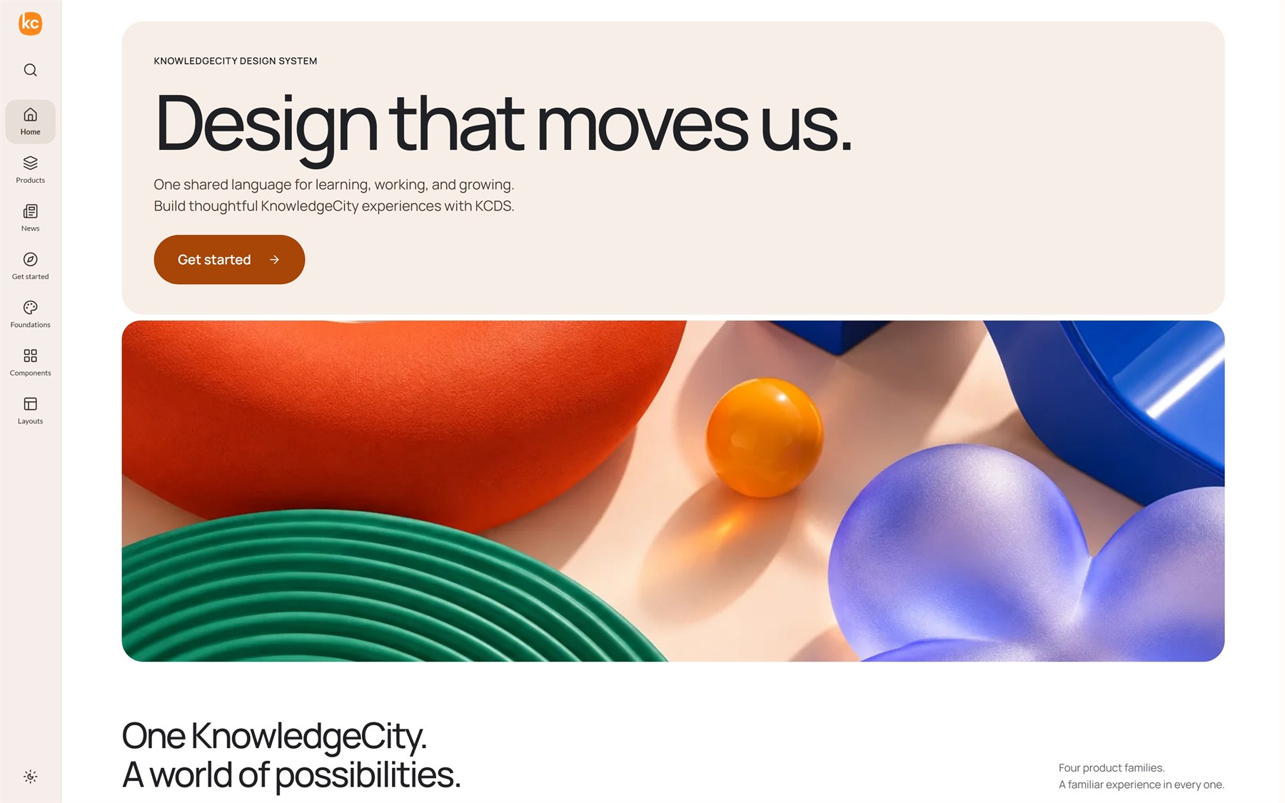 KnowledgeCity Design System — the website