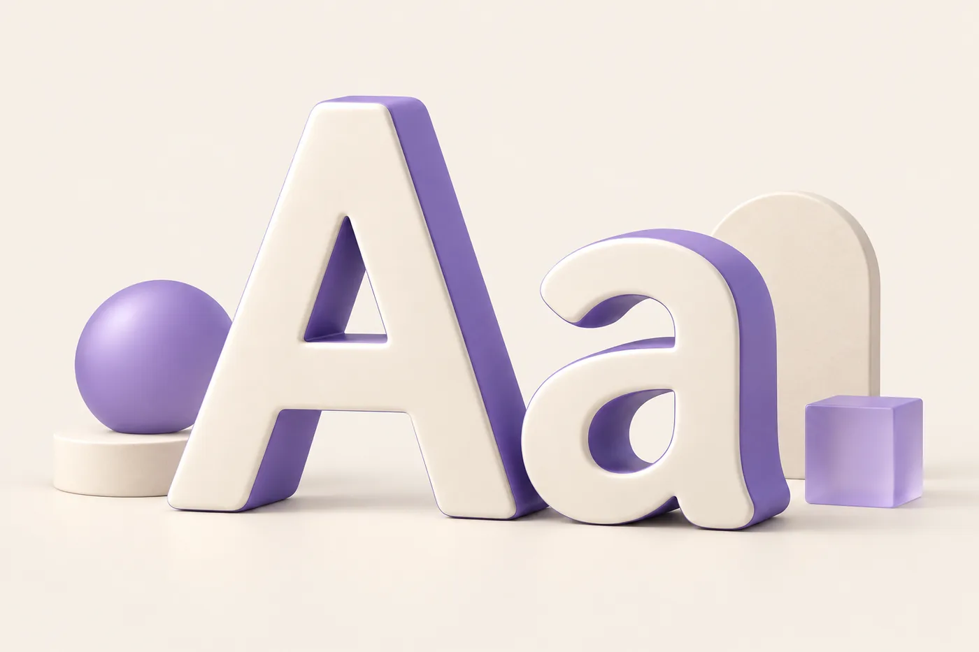type — tactile design system illustration